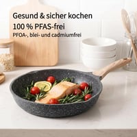JEETEE alumínium serpenyő tapadásmentes bevonattal, indukciós, 28 cm - szürke 5