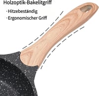JEETEE alumínium serpenyő tapadásmentes bevonattal, indukciós, 28 cm - szürke 8