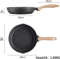 JEETEE alumínium serpenyő tapadásmentes bevonattal, indukciós, 28 cm - szürke 2