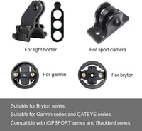 JEEZAO Szénszálas Kerékpár Számítógép GPS Tartó Wahoo Garmin Bryton Kompatibilis 4