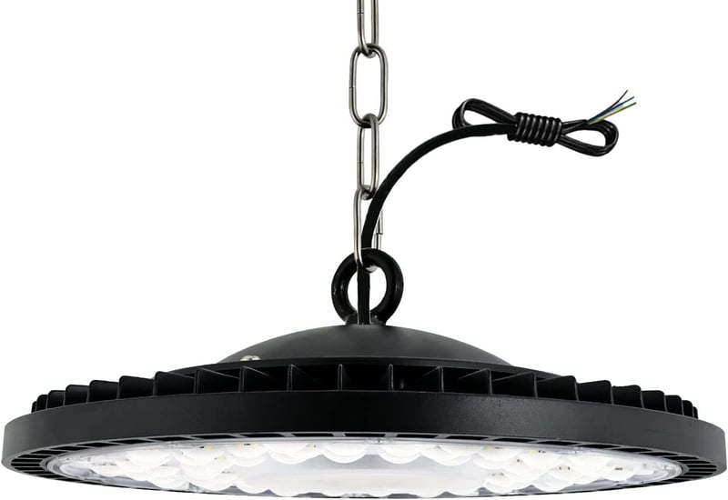 Jefedana 300W LED Ipari Reflektor, 30000LM UFO Műhelylámpa, IP65 Vízálló, 6500K Hideg Fehér Mennyezeti Világítás Műhelyekbe, Gyárcsarnokokba