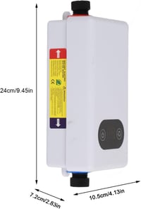 Jeffergarden 3400 W tartály nélküli elektromos azonnali vízmelegítő IPX4 konyha fürdő 2