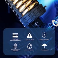 Jeffergarden 3400 W tartály nélküli elektromos azonnali vízmelegítő IPX4 konyha fürdő 8