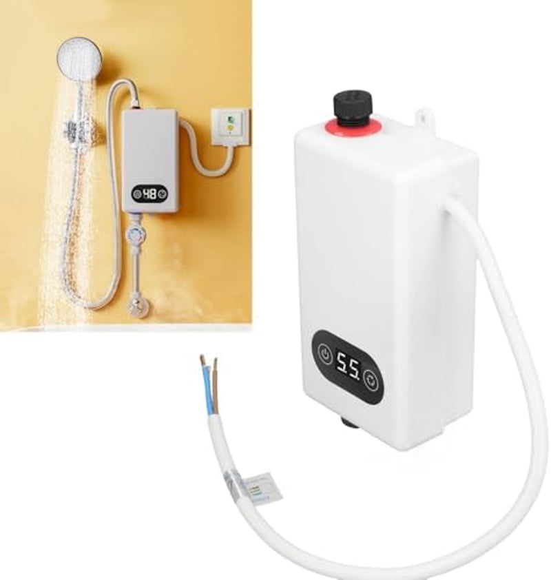 Jeffergarden 3400 W tartály nélküli elektromos azonnali vízmelegítő IPX4 konyha fürdő