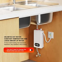 Jeffergarden 3400 W tartály nélküli elektromos azonnali vízmelegítő IPX4 konyha fürdő 4