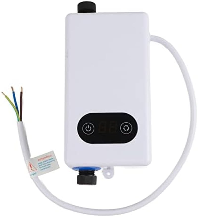 Jeffergarden 3400 W tartály nélküli elektromos azonnali vízmelegítő IPX4 konyha fürdő