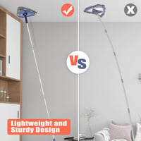JEHONN 200 cm-es padlótisztító mop 6 mikroszálas párnával, falhoz és ablakhoz 5