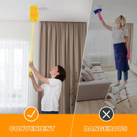 JEHONN Portörlő Utántöltő Csomag 20db Swiffer Dusterrel Kompatibilis, 360° Porvonzó, Teleszkópos Nyéllel, Állítható Fogantyúval, Állatszőr é 7