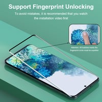 Folie de protecție din sticlă securizată JEHOO pentru Samsung Galaxy S20 - Pachet de 2 bucăți, anti-amprentă, fără bule de aer 3