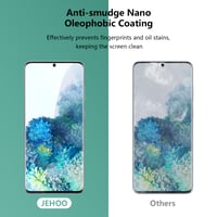 Folie de protecție din sticlă securizată JEHOO pentru Samsung Galaxy S20 - Pachet de 2 bucăți, anti-amprentă, fără bule de aer 4