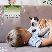 JELENBEN Újrahasználható Szőreltávolító Kefe Tárolóval - Elemek Nélküli Szösz- és Állatszőr Eltávolító, Mosható, Zöld 7