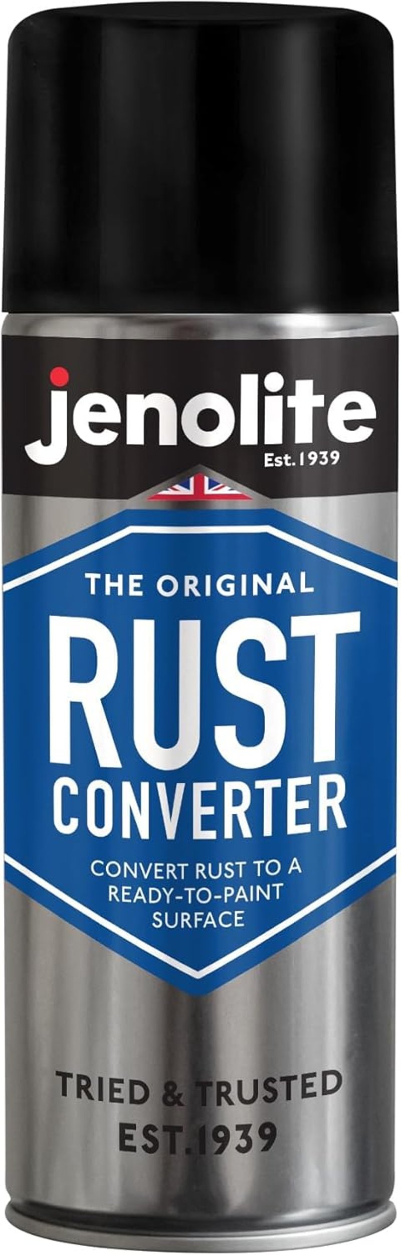 JENOLITE Rozsdaátalakító Spray Fémfelületekhez - Gyorshatású Rozsdagátló és Alapozó Egyben - Festhető Felületet Biztosít - 400ml