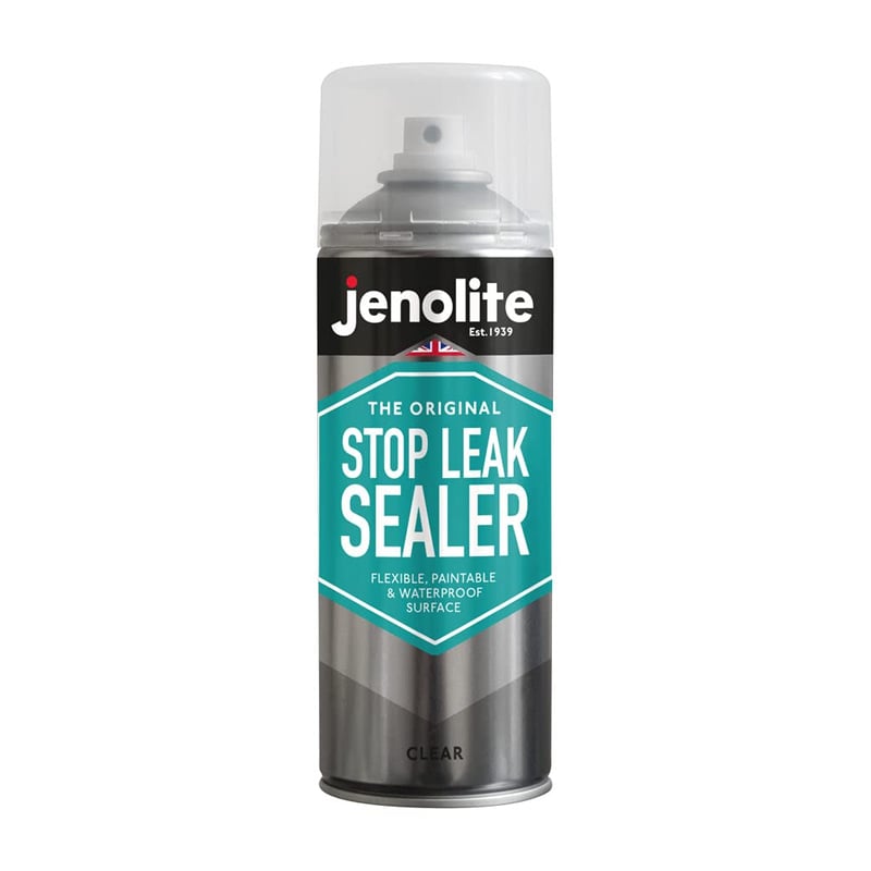 JENOLITE Vízzáró Tömítő Spray 400ml - Átlátszó Szigetelő Folyadék Szivárgások Javítására Ereszekhez, Csövekhez, Tetőhöz