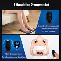 Aparat de masaj pentru picioare Jenylu EMS cu 9 programe de masaj și 30 de niveluri de intensitate, 8 electrozi TENS, pentru îmbunătățirea circulației sanguine și ameliorarea durerilor musculare 2