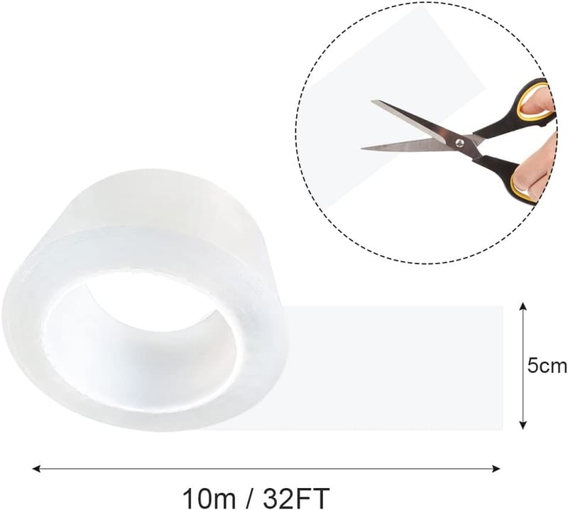 Jesdavan Átlátszó Fényezésvédő Fólia 5cm x 10m - Univerzális Védőréteg Autóhoz és Kerékpárhoz, Karosszéria Védelem, Karcolás Elleni Bevonat