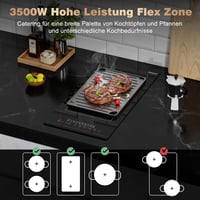 Jessier 2 zónás indukciós főzőlap 3500W érintésvezérlés 9 fokozat 2