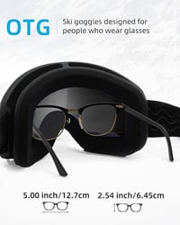 Ochelari de schi pentru adulți JetBlaze OTG, protecție UV400, lentile cu oglindă 6