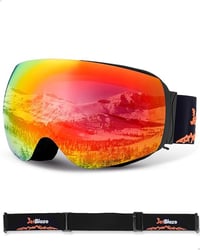 JetBlaze OTG Síszemüveg Szemüvegeseknek UV400 Gömb Lencse Anti-fog 1