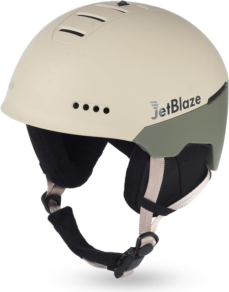 JetBlaze Sí- és Snowboard Sisak, S/M (53-57 cm) Szellőzéssel Felnőtt és Ifjúsági Méret