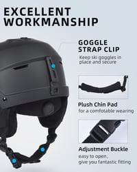 JetBlaze Sísisak Férfi Női Szellőzéses EPS Mag Síeléshez Snowboardhoz 7