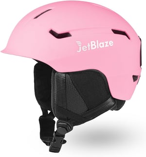 JetBlaze unisex skijaška kaciga, s ventilacijskim otvorima - crna - veličina M (56-58 cm)