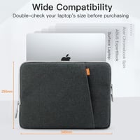 JETech 13-14 Colos Laptop Tok MacBook Air/Pro M1-M5 Vízálló Ütésálló Szürke 2