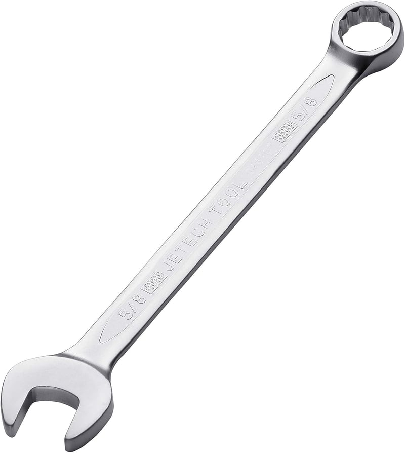 Jetech 5/8" Kombinált Villáskulcs Ipari Minőség 12 Fogas Króm-Vanádium Acél