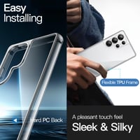 JETech puzdro 5 v 1 pre Samsung Galaxy S25 Ultra 5G, priehľadné, odolné voči žltnutiu, 2 ochranné tvrdené sklá na displej, 2 kryty na šošovky fotoaparátu 5