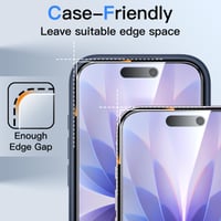 Ochranné tvrdené sklo JETech so súkromným filtrom pre iPhone 17, 1 ks (bez originálneho balenia), tvrdosť 9H, odolné proti poškriabaniu, ochrana súkromia 10
