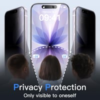 Ochranné tvrdené sklo JETech so súkromným filtrom pre iPhone 17, 1 ks (bez originálneho balenia), tvrdosť 9H, odolné proti poškriabaniu, ochrana súkromia 6