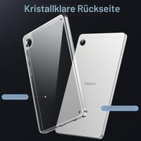 Priehľadný kryt JETech na tablet Samsung Galaxy Tab A9 8,7", číry ochranný obal 3