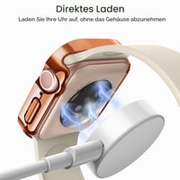 Trblietavý kryt JETech Bling pre Apple Watch Series 11/10 42 mm, medeno-ružové zlato 6