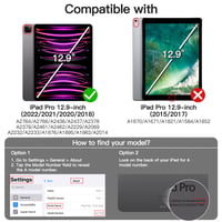 Obal na iPad Pro 12,9" (6./5./4./3. generácia) JETech s otočným stojanom – námornícka modrá 2
