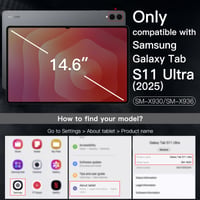 Otočné puzdro JETech pre Samsung Galaxy Tab S11 Ultra – čierne 2