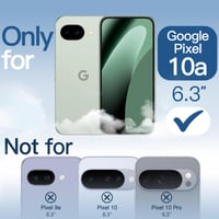 JETech Google Pixel 10a Átlátszó Tok Sárgulás Ellen Védő Kemény Hátlap Kristálytiszta Telefontok 2