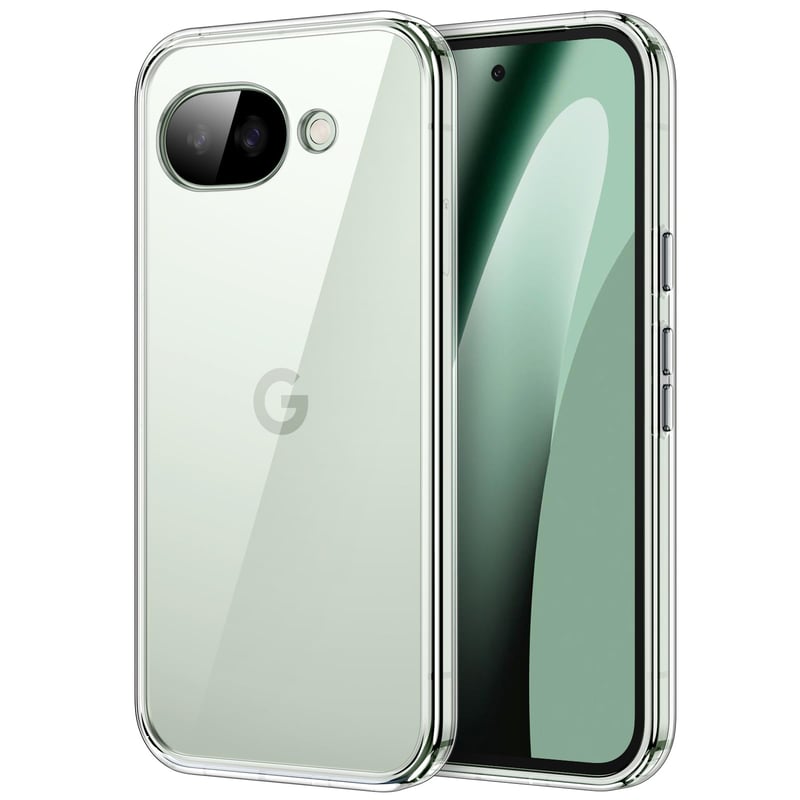 JETech Google Pixel 10a Átlátszó Tok Sárgulás Ellen Védő Kemény Hátlap Kristálytiszta Telefontok
