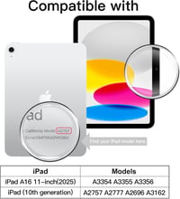 JETech iPad 11. 10. generáció (2025/2022) edzett üveg képernyővédő adatvédelmi szűrővel - iPad(A16)11/10 3