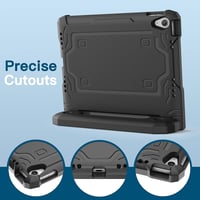 JETech iPad 11. 10. generáció gyermek tok ütésálló állvánnyal fekete 6