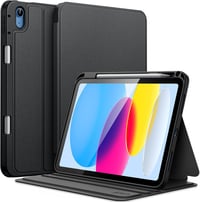 JETech iPad 11. 10. generáció tok ceruzatartóval, állvánnyal, fekete 1