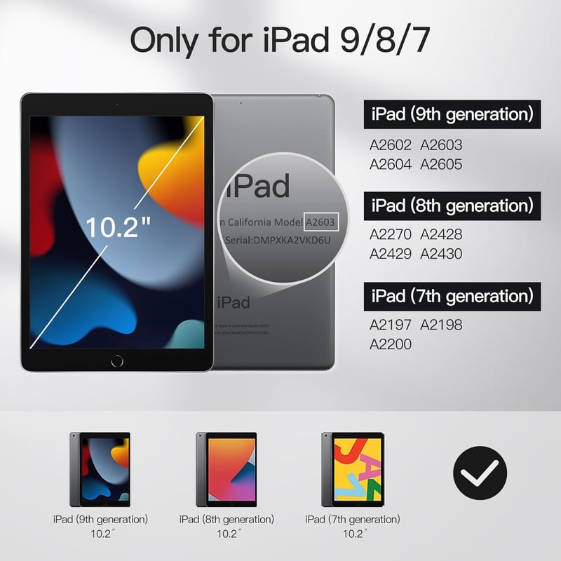 JETech iPad 7 (10.2") 2019 Tok Automatikus Alvó/Ébresztő Funkcióval