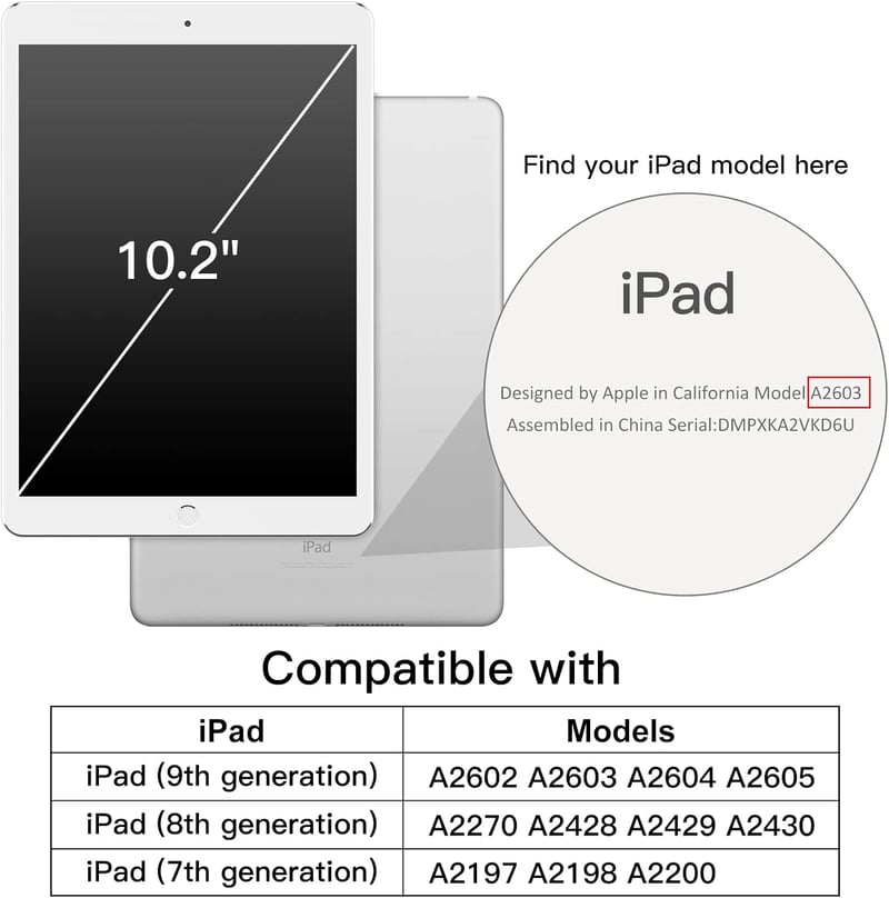 JETech iPad 9/8/7 (10.2") Tok Autó Alvó Funkcióval Piros