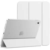 Husă JETech pentru iPad (A16) generația 11/10, carcasă spate rigidă, subțire, cu suport, funcție auto sleep/wake - alb 1