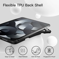 JETech iPad Air 11" M4/M3/M2 és 10.9" 5/4 generációs tok ceruzatartóval, fekete - black 3