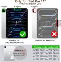 JETech iPad Pro 11" (2018) Tok Apple Pencil Tartóval, Smart Cover Fekete - black 2