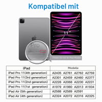 Folie de protecție pentru ecran JETech pentru iPad Pro 11" și iPad Air 5/4 10,9", pachet de 2 bucăți 2
