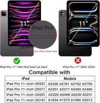 JETech iPad Pro 11" Tok 2022/2021/2020/2018 Apple Pencil Töltéssel Misty Green 2