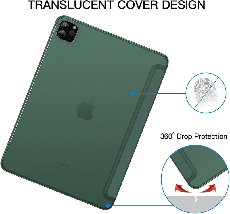 JETech iPad Pro 11" Tok 2022/2021/2020/2018 Apple Pencil Töltéssel Misty Green