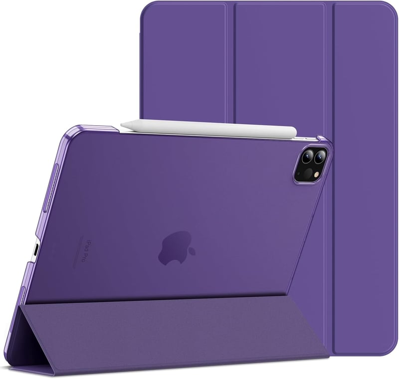 JETech iPad Pro 11" Tok 2022/2021/2020/2018 Ceruzatöltés Támogatás Lila
