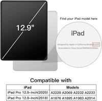 JETech iPad Pro 12.9" (2020/2018) Tok Pencil Tartóval, Intelligens Alvó/Ébresztő Funkció, Misty Green 2