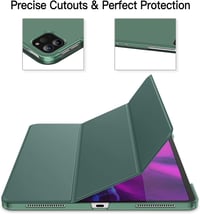 JETech iPad Pro 12.9" (2020/2018) Tok Pencil Tartóval, Intelligens Alvó/Ébresztő Funkció, Misty Green 3